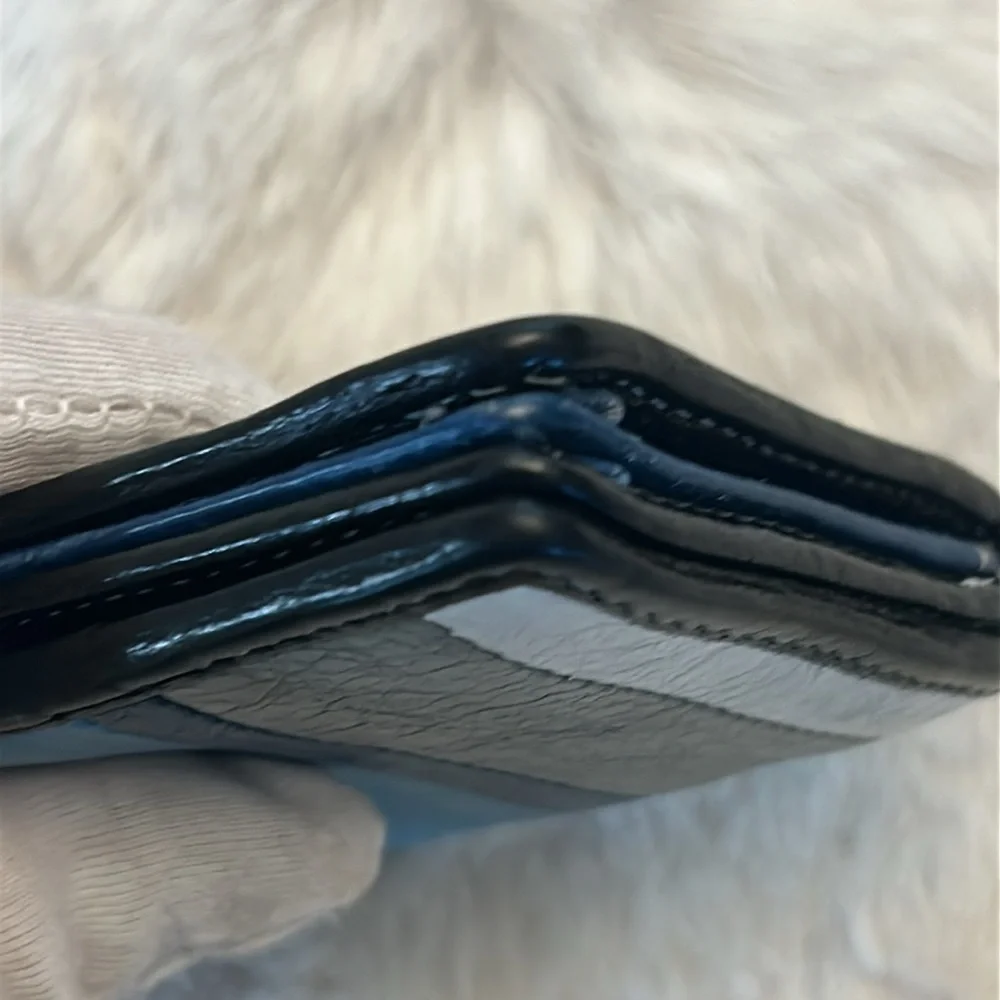 Balenciaga Bazaar small multi colored leather  bifold card holder wallet - Picture 15 of 17